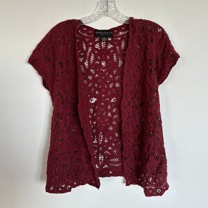 Donna Karan New York Lace Size 6 Burgundy